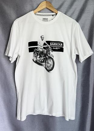 Футболка barbour колекції steve mcqueen