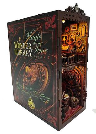 Уцінка! порвана коробка! бук нук wonder library book nook diy бібліотека чудес інтерьерний конструктор sl-06