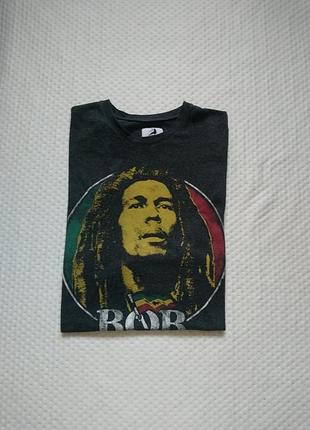 Футболка з принтом bob marley