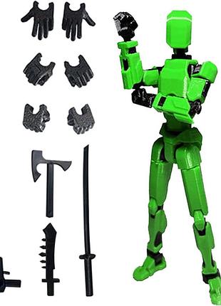 Lucky titan 13 шарнирная фигурка кукла-робот подвижная сборная фигурка dummy 13 зеленый
