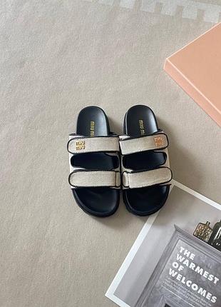 Шльопанці miu miu 12-13 робочих днів