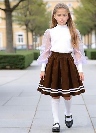 Стильная юбочка для девушек/110-164/ 2