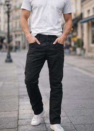 Джинси 883 police w36 l30 pintano zab rugby slim fit black jeans