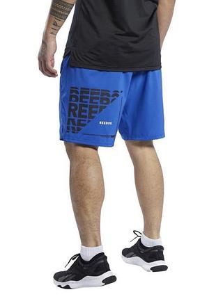 Спортивні шорти reebok training workout для тренувань для залу легкі та дихаючі рxxl-xxxl для бодібілдингу