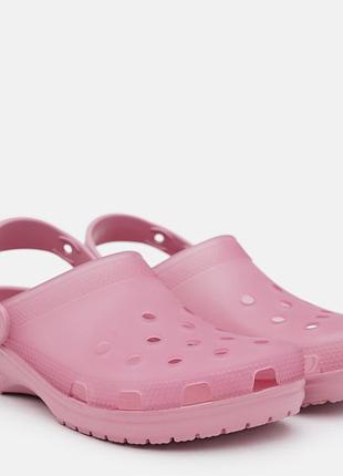 Женские сабо crocs classic frosted clog