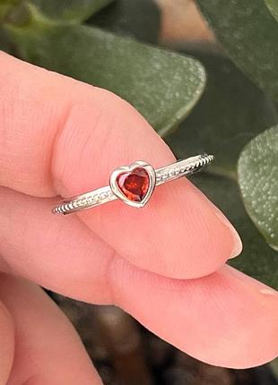Серебряное кольцо в стиле пандора р. 17