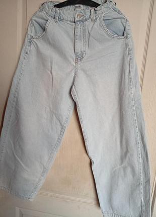 Подростковые джинсы baggy, светло голубого цвета, ткань качественная,коттон.