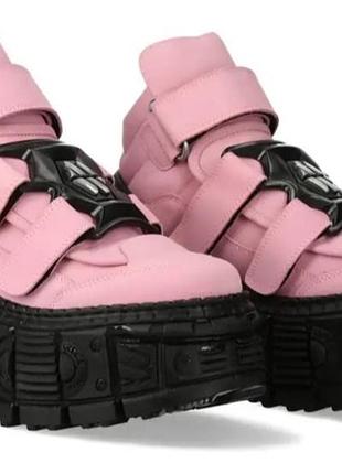 Черевики new rock pink на липучках