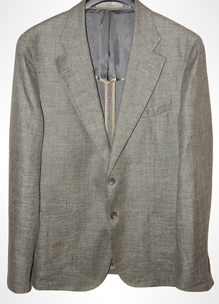 Пиджак блейзер из хлопка и льна (flax) cc (collection corneliani) corneliani. size 52it/48