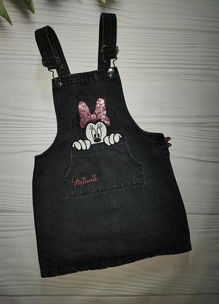 Джинсовый сарафан из минни маус primark