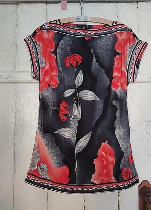 Яскрава футболка з молнією на спині, туніка з масляної тканини, 40/l-xl.