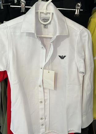 Сорочка armani для хлопчиків біла