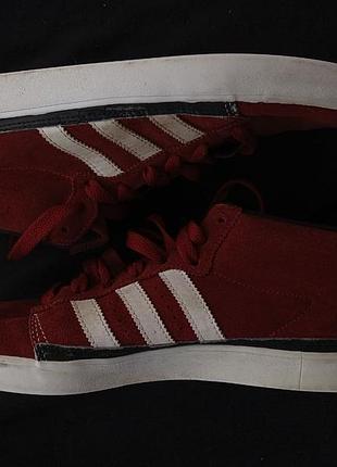 Замшеві кеди adidas seeley mid "burgundy" — оригінал