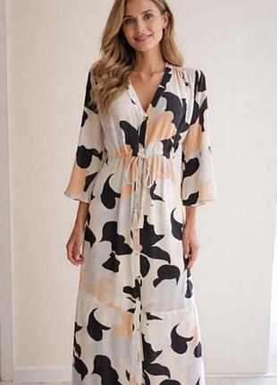 Довге котонова плаття сукня m&s, p-p 18
