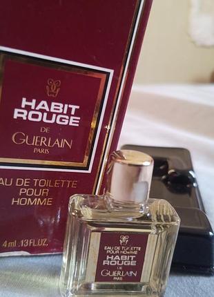 Миниатюра guerlain habit rouge.оригинал.винтаж.