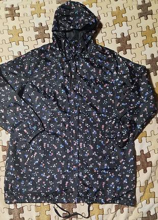 Легка куртка-дождевик capsule 3xl (54-56), вітровка в зірочки батал