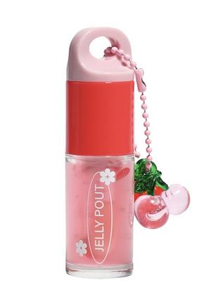 Живільна та зволожуюча олія для губ pop gossip jelly pout 01 pink soda
