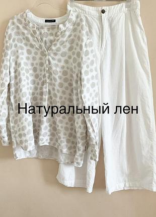 Льняная блуза люкс