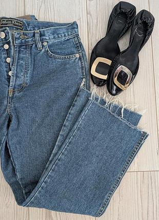 Винтаж джинсы calvin klein "palm beach" high waisted bootcut - usa, (70s/80s),  м-л
