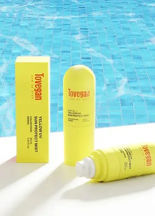 Tovegan солнцезащитный спрей для лица spf50+pa++++ «yellow» 60 мл