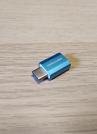 Переходник / адаптер с micro usb к type c vention