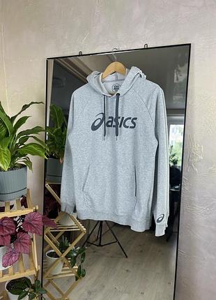Спортивне худі asics big logo з м'якого french terry