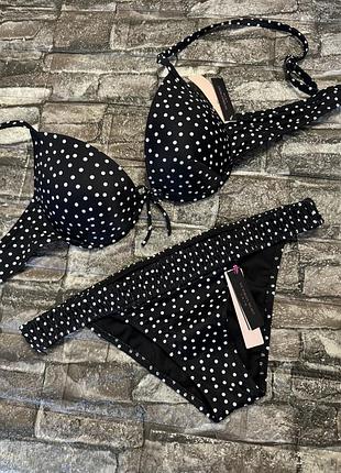 Купальник victoria's secret оригінал бюстгальтер з пуш ап 34б 75б плавки с