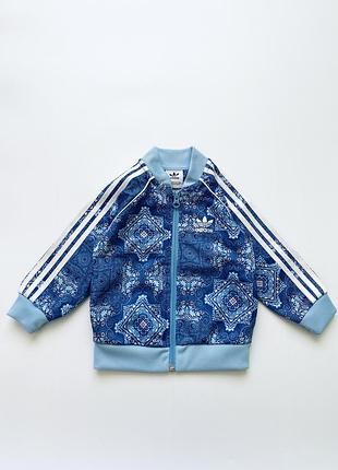 Дитяча спортивна кофта без капюшона adidas/ оригінал для дівчинки / розмір 80