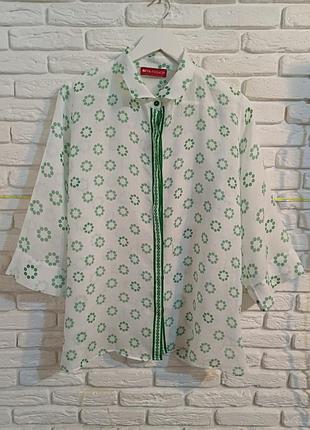 Повітряна сорочка з льону riva fashion