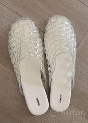 Шлепки тапочки женские zara