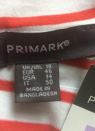 Стильна футболка у смужку з гарним вирізом primark6 фото