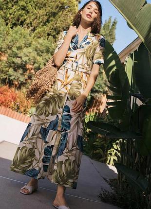 Котонове плаття з поясом