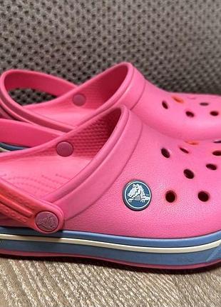 Оригінальні crocs c12-13 рожеві крокс
