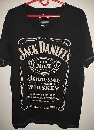 Стильная фирменная футболка катон бренд.jack daniel's.м-л
