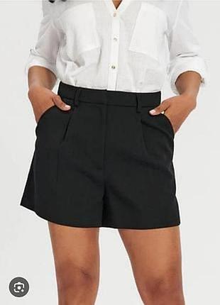 Шорты женские черные zara стильные базовая модель