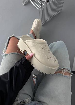 Mules platform cream