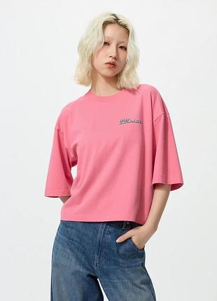 Укороченная футболка uniqlo