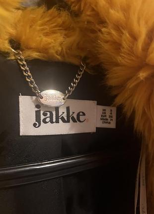 Еко-шуба jakke жовто-гарячого кольору