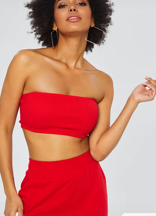 Стильний яскравий топ бандо missguided