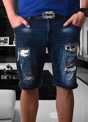 😎 🔵⚪ шорти джинсові чоловічі