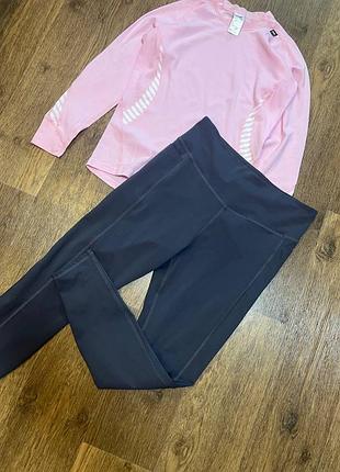 Стильні спортивні лосини і лонгслів helly hansen