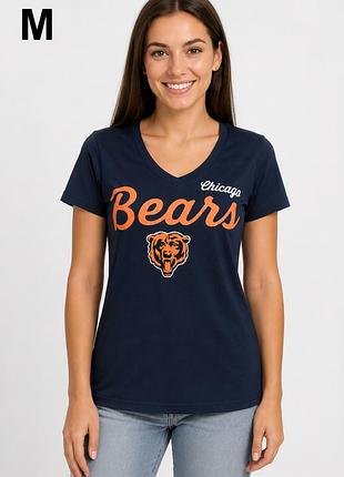 Жіноча футболка nfl chicago bears g-iii team apparel, темно-синя, 100% бавовна