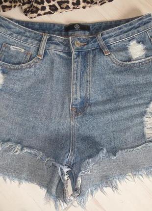 Стильні джинсові шорти торочені missguided s
