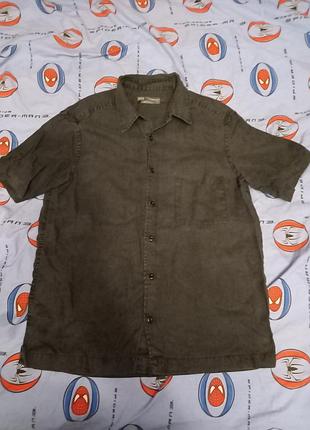 Чоловіча льняна теніска, marks&spencer, pure linen, p. m