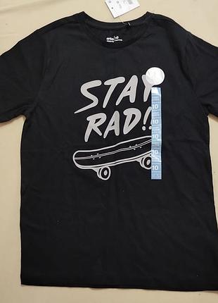 🛹 крутая подростковая футболка anko "stay rad!" со скейтом