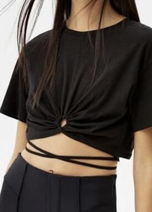 Топ, футболка на завязках bershka