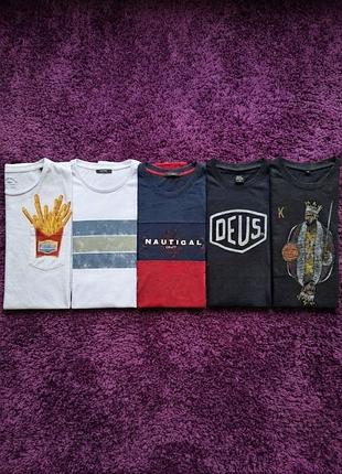 👕 чоловічі футболки розмірів m–xl (deus, jack & jones, colin's)