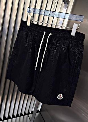 Чоловічі плавки moncler в чорному кольорі