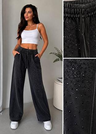 👖 жіночі штани baggy з камінням — стильна модель для тих, хто любить комфорт і сучасні тренди