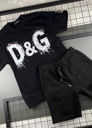 Чоловічий костюм dolce gabbana в чорному кольорі